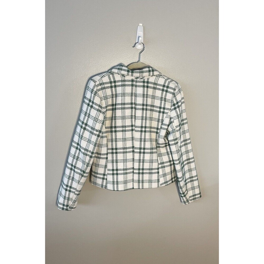 Plaid Double-Breasted Jacket - image 5